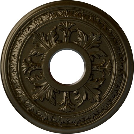 Baltimore Ceiling Medallion (Fits Canopies up to 5 1/2"), 15 3/8"OD x 4 1/4"ID x 1 1/2"P, Green Gold